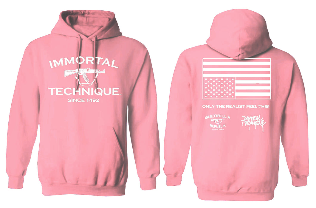 IMMORTAL TECHNIQUE HOODIE - PINK